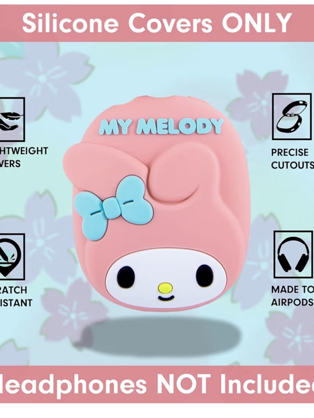 Sonix My Melody Pink & Light Blue AirPods Max Silicone Cover - Picture 5 of 6